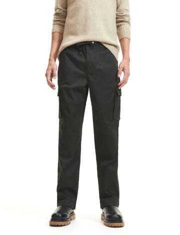 Pantaloni Reserved, verde inchis