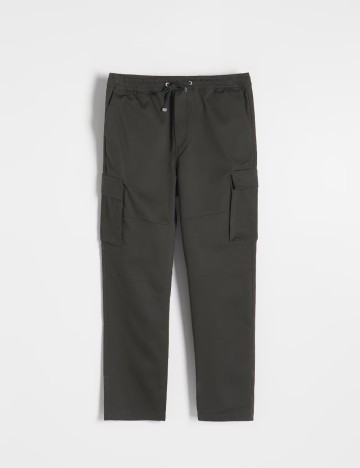 Pantaloni Reserved, verde inchis