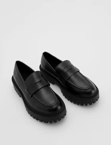 Mocasini Reserved, negru