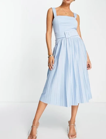 Rochie medie ASOS, albastru Albastru