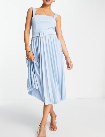 Rochie medie ASOS, albastru