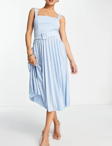 Rochie medie ASOS, albastru Albastru