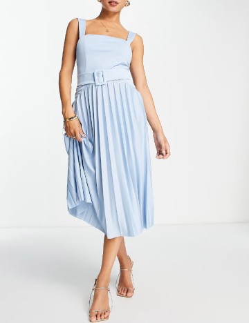 Rochie medie ASOS, albastru