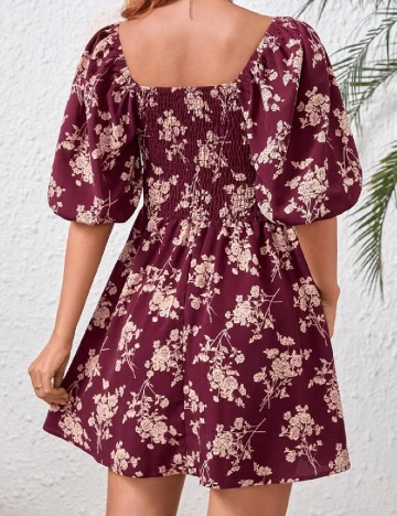 Rochie scurta SHEIN, visiniu