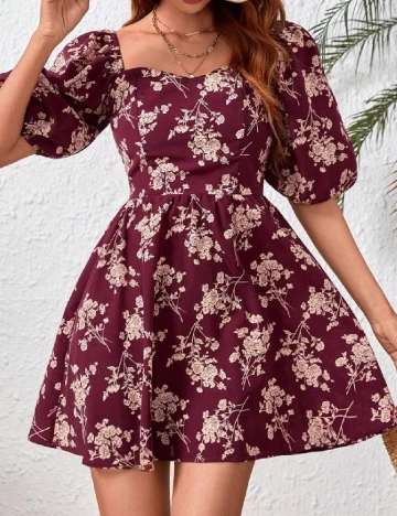 Rochie scurta SHEIN, visiniu