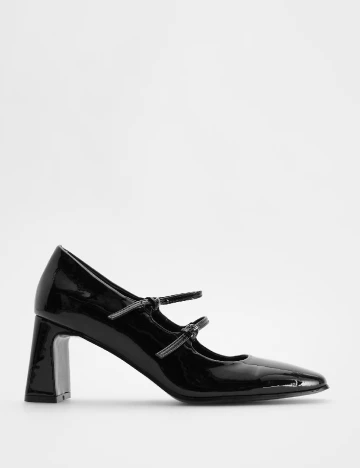 Pantofi Reserved, negru Negru