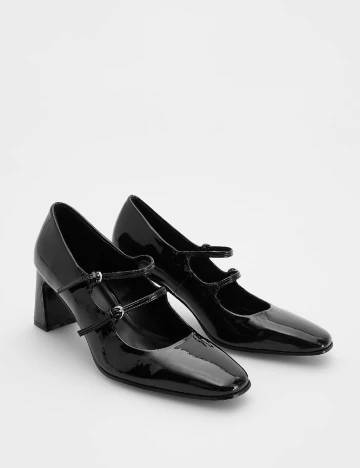 Pantofi Reserved, negru Negru