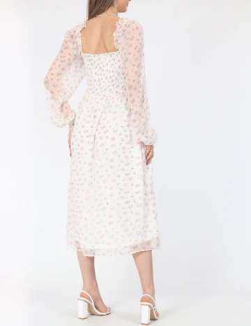 Rochie medie Vero Moda, alb Alb