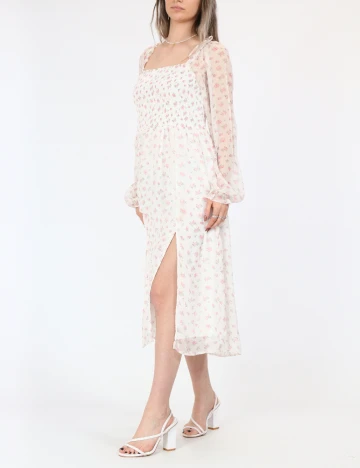 Rochie medie Vero Moda, alb Alb