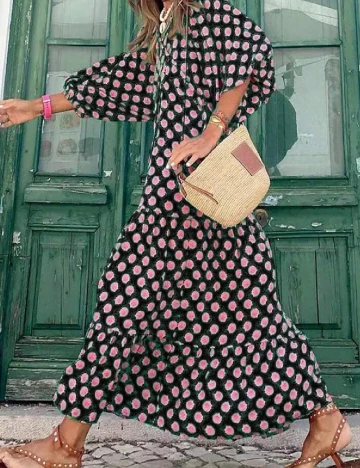 Rochie lunga SHEIN, floral print