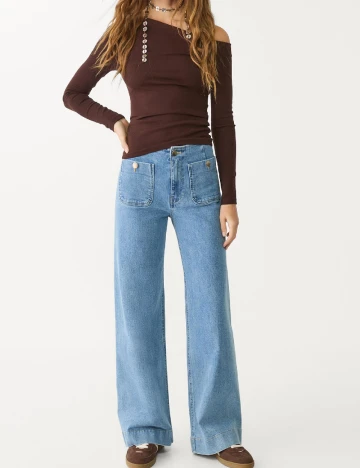Blugi Stradivarius, albastru