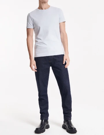 Tricou Reserved, albastru pal