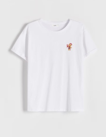 Tricou Reserved, alb