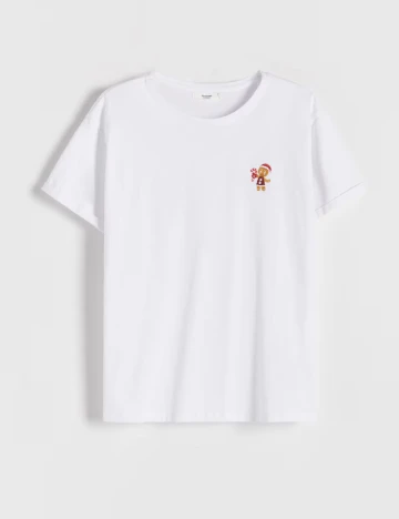 Tricou Reserved, alb