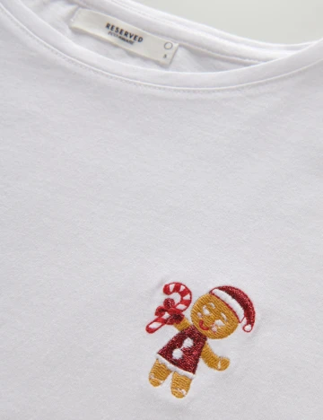 Tricou Reserved, alb