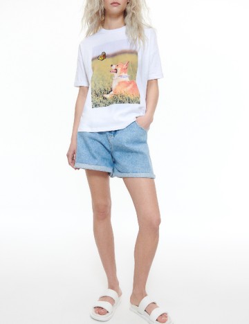 Tricou Reserved, alb