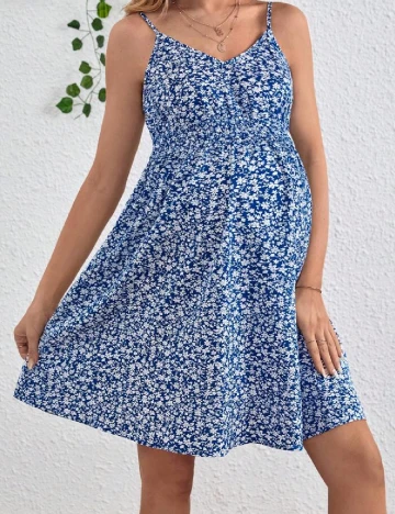 Rochie scurta SHEIN Maternity, albastru