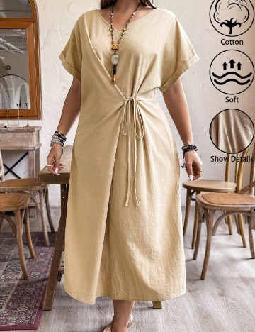 Rochie lunga SHEIN CURVE, crem