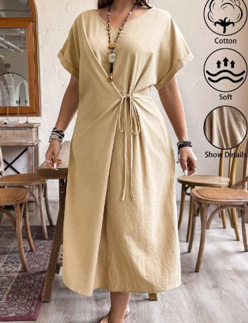 Rochie lunga SHEIN CURVE, crem