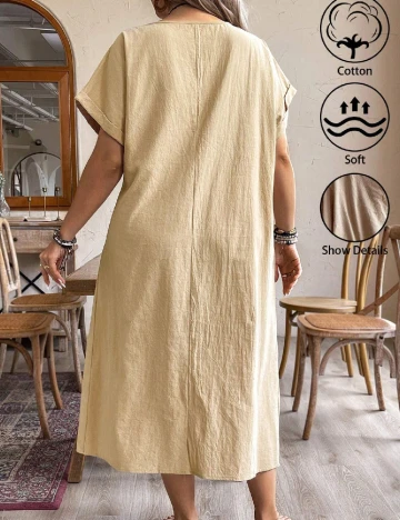 Rochie lunga SHEIN CURVE, crem