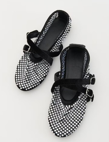 Balerini Reserved, negru/gri
