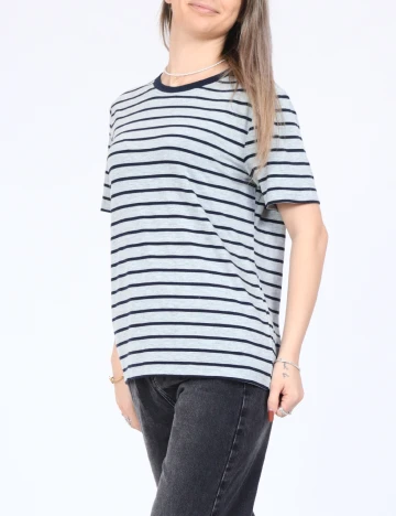 Tricou Vero Moda, gri/albastru