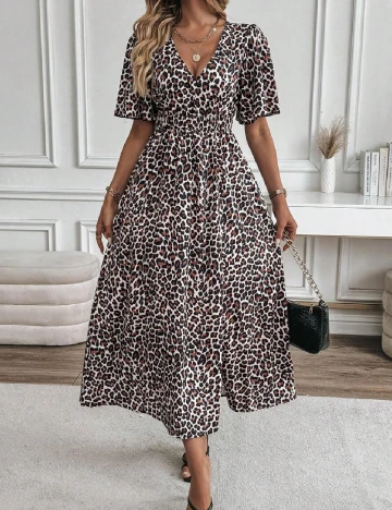 Rochie lunga SHEIN, animal print