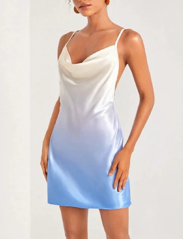 Rochie scurta SHEIN, albastru