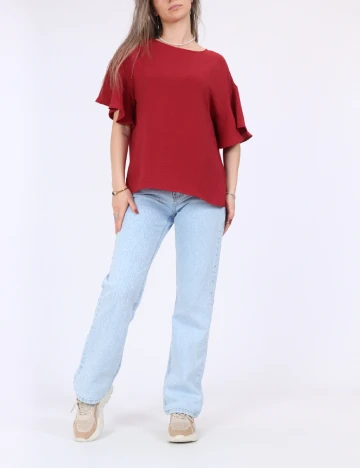Bluza Oversize Vero Moda, rosu