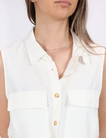 Rochie scurta Vero Moda, alb