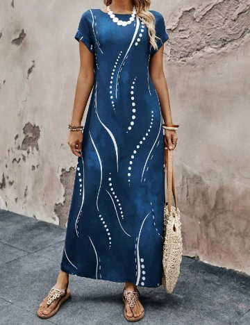 Rochie lunga SHEIN, albastru