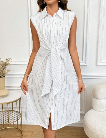 Rochie medie SHEIN, alb