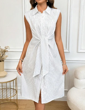 Rochie medie SHEIN, alb