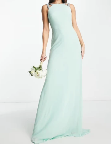 Rochie lunga TFNC London, verde Verde