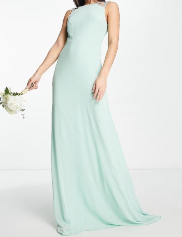 Rochie lunga TFNC London, verde