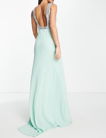 Rochie lunga TFNC London, verde