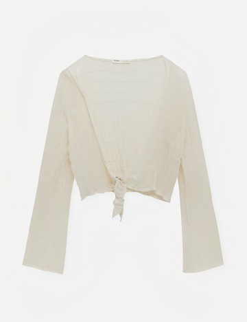 Bluza Pull&Bear, ecru