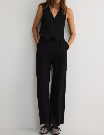 Pantaloni Reserved, negru