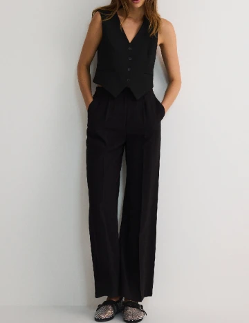 Pantaloni Reserved, negru