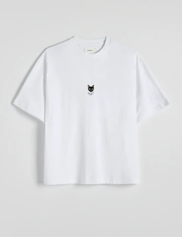Tricou Reserved, alb