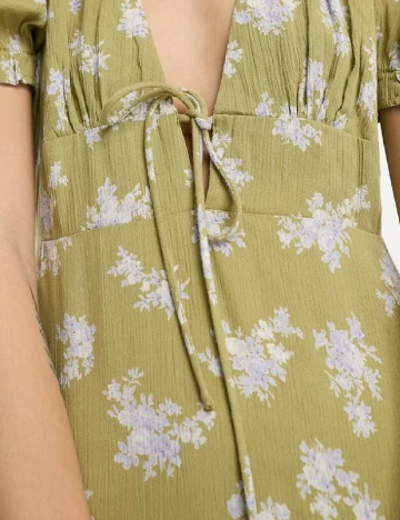 Rochie scurta Reclaimed Vintage, verde Verde