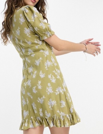 Rochie scurta Reclaimed Vintage, verde