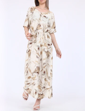 Rochie lunga Vero Moda, crem