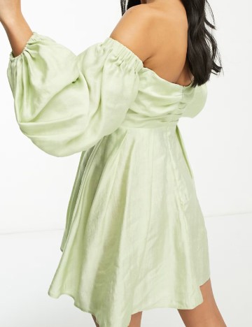 Rochie scurta ASOS, verde