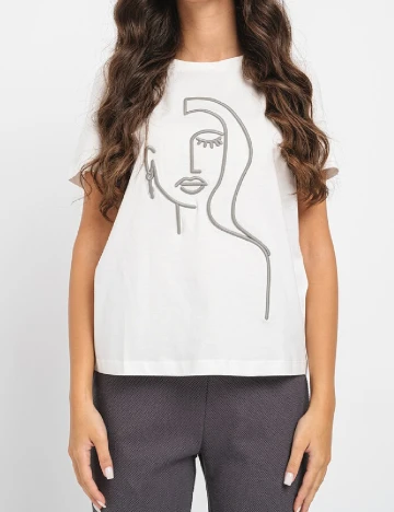 Tricou Vero Moda, alb