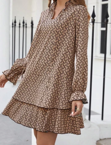 Rochie scurta SHEIN, maro