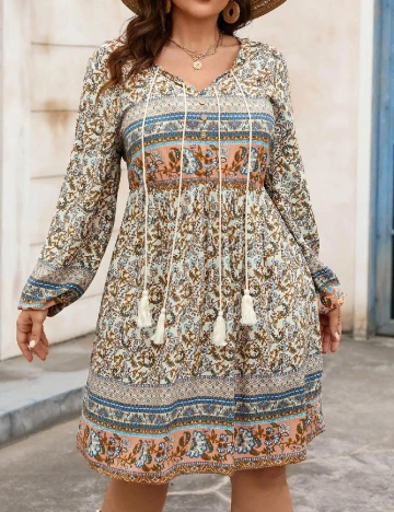 Rochie scurta SHEIN CURVE, mix culori