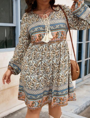 Rochie scurta SHEIN CURVE, mix culori