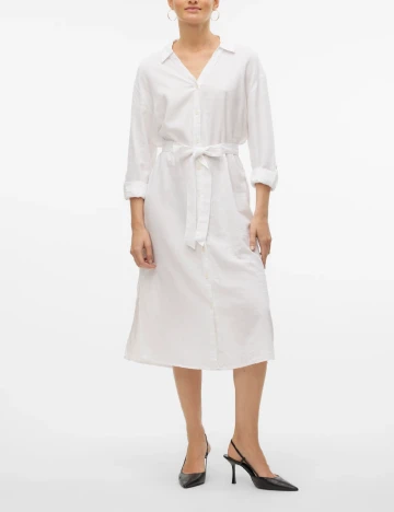 Rochie medie Vero Moda, alb