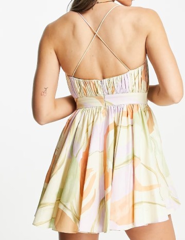 Rochie scurta ASOS, mix culori